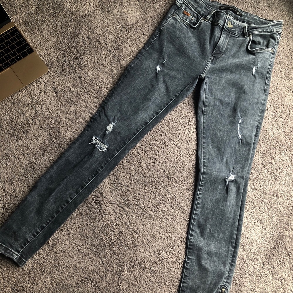Zara distressed denim
